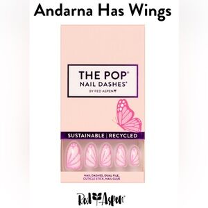Red Aspen Pink Nail Dashes Andarna Has Wings b2b4y